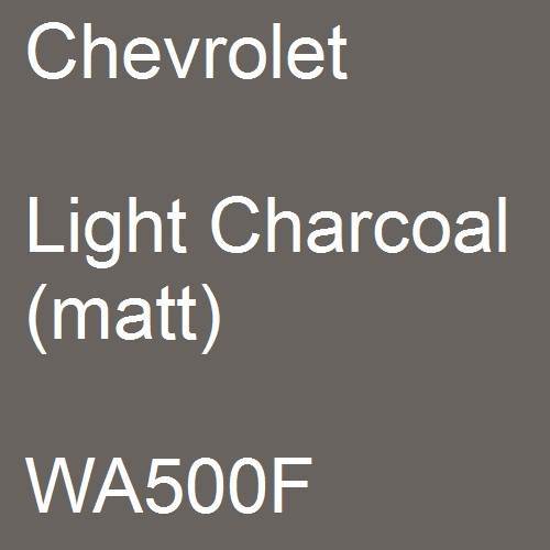 Chevrolet, Light Charcoal (matt), WA500F.